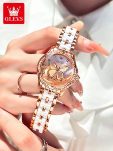 OLEVS | Fashion Quartz Watch Waterproof Ceramic