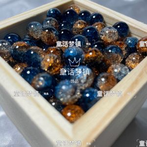 C 10มม. ลูกปัดกลมสองสีไล่ระดับสีแบบใสสร้อยข้อมือ DIY ทำด้วยมือสร้อยข้อมือสร้อยคอลูกปัดแบบแยกเม็ดวัสดุเครื่องประดับนางฟ้า