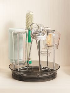 Draining Drying Storage Bottle Rack