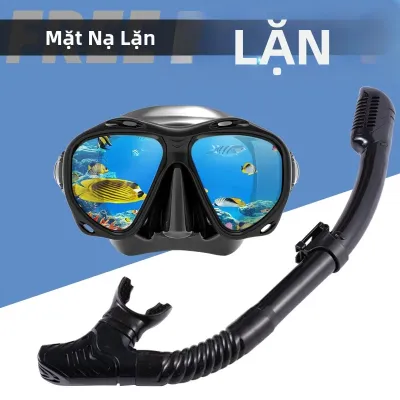 Bộ Dụng Cụ Lặn Chuyên Nghiệp Dành Cho Người Lớn Với Kính Lặn Toàn Cảnh HD Chống Mờ Mặt Nạ Lặn Khô Kính Bảo Hộ Thiết Bị Lặn