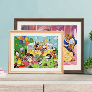 Solid Wood Puzzle Mounting Frame 500 Pieces Wall Hanging 300 Pieces with Cardboard Blank 1000 Pieces Painting Frame Large Customized Size