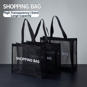 Jiaxun | Transparent Mesh Handbag Waterproof Large Capacity Tote