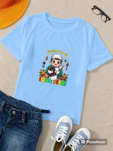 Kaos lebaran anak cowok idul fitri ustad kecil buat usia 2-10 tahun