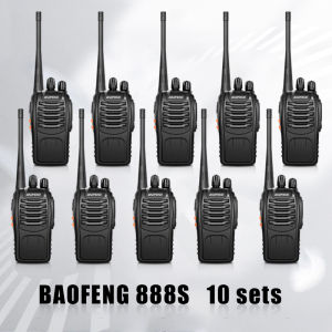 Baofeng BF 888S set of 10 Walkie Talkie Portable Two Way Radio UHF Transceiver two way radio long range