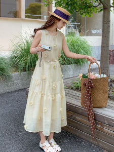 YINLUOYA | Elegant Unique Beautiful French Style Summer New Arrival Womens Dress Super Stylish Vest Dress High Waist A-Line Skirt