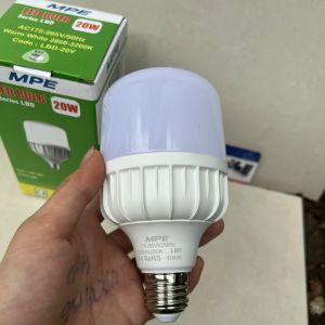 Bóng đèn led bulb MPE công suất 20W ánh sáng trắng vàng