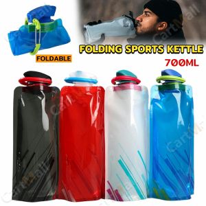 Travel Collapsible Folding Drink Water Bottle Sports Kettle Flexible Foldable Drink Water Bag 700ml
