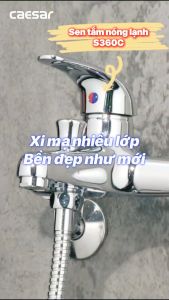 [Trả góp 0%] Sen nóng lạnh kết hợp vòi sen tắm đứng S360C- BS126