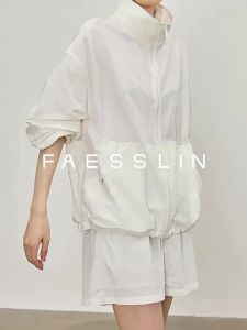 Wrinkle Texture Fast Drying Breathable UV Protection Stand-up Collar Jacket