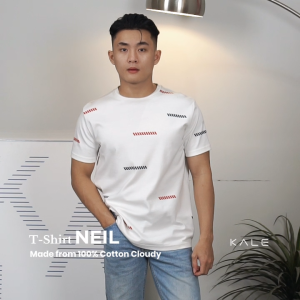 Kale NEIL / Cotton Cloudy / Atasan Kaos Pria / Kaos Basic Pria