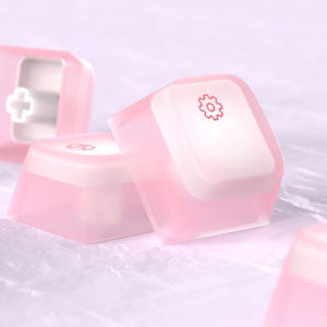 Nogi Cherry Profile Silicone Keycap 104 Pcs Mechanical Keyboard Keycaps Accessories Silent for 21/61/87/104/108 Keys