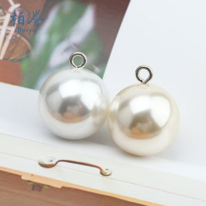 Easiest for Match round Pearl Button Classic Style Shirt Cardigan New Chinese Style Cheongsam Buttons Chiffon Knitting Sweater Button