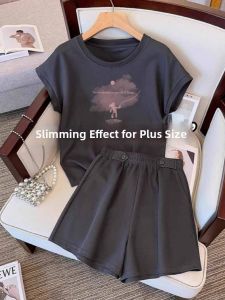 Pear-Shaped Body Friendly Loose-Fit Two-Piece Set
