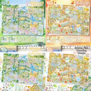 3D Microscopic Scene Decal 160.0cm