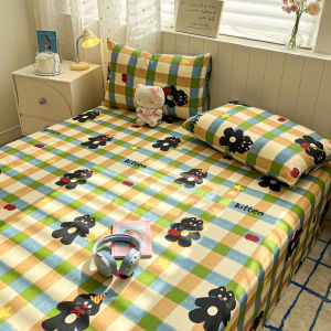 NAIYOUCHENG | Cute Print Cotton Sheet and Pillowcase