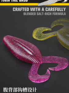 TSURINOYA เหยื่อล่อหนอนหางคู่ลอยเงา 9 ซม 85 กตกปลาฟรีเกียร์สำหรับเบสและคอนหล่อยาวเหยื่อประดิษฐ์