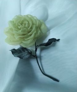 Hoa cài áo handmade Canto màu xanh cốm hot