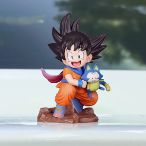 Bandai | 10cm Dragon Ball Z Anime Kakarotto Gk Pvc Action Figure Auto Accessories Childhood Son Goku Model Toys Gifts