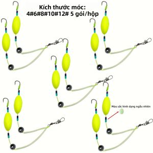 Bộ Cần Câu TAKBAS 5 Gói Móc Câu Kép Ngược Thép Carbon Có Ngạnh Dùng Câu Cá Chép Châu Âu Vượt Qua Cỏ Dại Đá Và Bùn