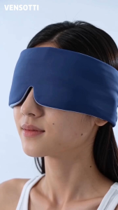VENSOTTI AirMask™ Duo 3D Sleep Mask | Dual-Sided Ice Silk & Warm Cotton Eye Mask 100% Blackout Soft Pressure-Free 3D Fit Lightweight & Breathable Comfortable for Side Sleepers Travel Naps Flights Meditation & Rest