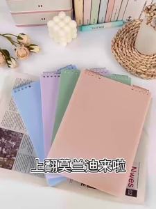 Sổ Tay Kế Hoạch Khổ A5 60 Tờ Gáy Xoắn Giấy Rời Màu Xanh Bạc Hà Hồng Hoa Anh Đào Vàng Ngân Hạnh Xanh Da Trời Tím Khoai Môn
