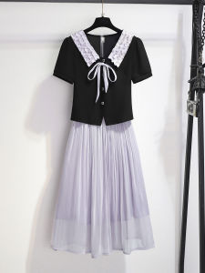YEZATIIO | French Purple A-Line Long Dress Suit