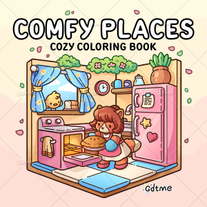 COMFY PLACES Bold-easy Patterns Coloring Book for Adults Cute Drawing Book Perfect Gift for Party and Birthday 