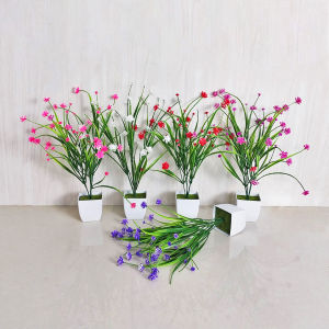 Unico PBP42 Tanaman Hias Buatan Plastik Pot Bunga Artificial Decoration Flower Ornamen Hiasan Dekorasi Ruangan Kamar Rumah COD