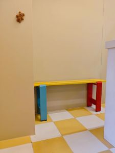 Creative Dopaamine Long Bench Entrance Hall Bedroom Living Room Dining Room Metal Bench Outdoor Seat Customizable Assembly