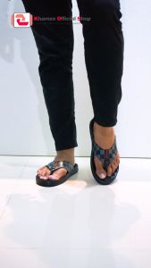 SANDAL KULIT PRIA IMPORT PREMIUM SANDAL JAPIT KHAMZO K07 HITAM
