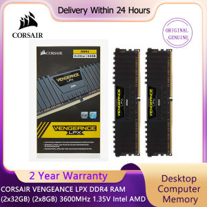 Corsair Vengeance LPX 32GB 16GB (2x8GB) DDR4 DRAM 3200MHz 3600MHz Desktop Memory Kit Black White XMP2.0 For Intel AMD Gaming