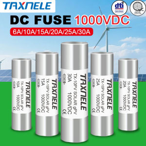 TAXNELE DC PV Solar Fuse 10*38MM 1000V 6A 10A 15A 20A 25A 30A Metal Alloys For Power System Protection
