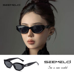 SEEMELO Women Sunglasses Retro Cat’s Eye Sunglasses Narrow Frame Fashion Summer Sunglasses UV400 Protection Polarized Sunglasses Eyes Protection Eyewear Sun Glasses