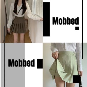 QDshop 🎉กระโปรงเทนนิส สีพื้น ผ้าแฟชั่นผู้หญิง กระโปรง กระโปรงสั้นเหนือเข่า 🎊กระโปรงน่ารักเกาหลี เนื้อผ้าดี มีซับในปังไม่ไหวว มาใหม่ 4 สีสุดเกาา, ดำ, ขาว เทาน้ำตาลสวยทุกสีเลยย