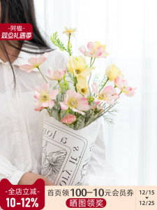 Aying Ins Style Creamy Handheld Artificial Flower Bouquet Decorative Ornaments Wedding Photography Bedroom Entrance Table Decoration