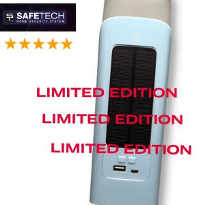 SAFETECH 3-IN-1 LED Solar Light | Powerbank | Bluetooth Speaker 4.5W Power | Solar Charging 2000mah Battery