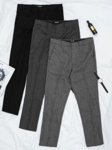 Celana Formal Slimfit Pria Kantoran warna Abu Tua Cocok Untuk Santai dan Kondangan