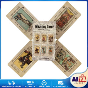 ★Same Day Shipping★ Meaning Tarot Cards Board Games 78 Cards Pocket Sized Deck Tarot and Oracle Comics Tarot Cards English Version Playing Cards LZC-Tarot-Cards-SB115