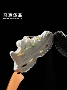 Mark Fairwhale Mens Dad Shoes Summer 2025 New Style Breathable Tire Thick Bottom Heightening Net Surface Sport Casual Shoes