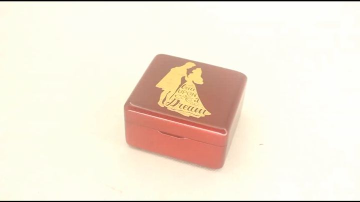 Scatola Musicale Beauty And The Beast In Legno - Movimento A Orologeria 18 Note | Regalo Per San Valentino E Natale - Foto 5