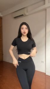 Áo croptop tập gym yoga Fitme Cover23 ôm body có tay form ôm thoáng mát thấm hút tốt - ACCV