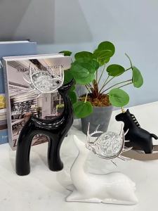 DIHUANTUO | High-End Crystal Deer Figurine Decorative Accent