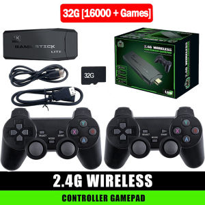 4K NEW Video Game Console 20000 Games 2.4G Wireless Controller Portable TV Game Stick Retro Handheld Game Player For Xmas Gift