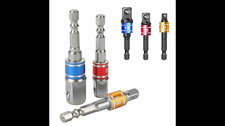 US PRO Tools 12pc Socket Extension Bar Set 1/4'' 3/8'' 1/2'' DR In Foam