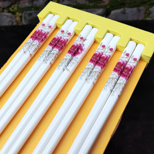 Mold Resistant Food Grade Premium Bone China Chopsticks Slip-resistant