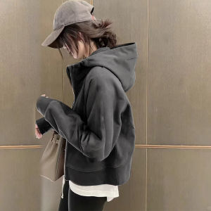 SUHUIQIAN | Hooded Casual Outerwear For Petite Loose Spring Autumn