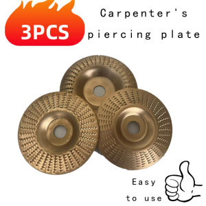 Woodworking Grinding Disc Three-Piece Set 100mm Wide/16Mm Metal Hole Curved Bevel Design Electric Grinder Grinding Disc Wood Cut