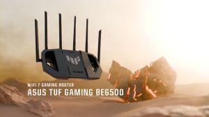 ASUS TUF BE6500 WiFi 7 Gaming Wireless Router MLO Dual Band Quad 2.5G Ports AiProtection Pro AiMesh
