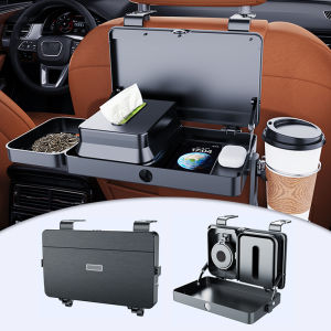 SEAMETAL Car Seat Back Stroage Box Auto Dining Table Universal Rear Seat Back Dining Tray