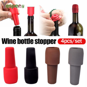 YESPERY Silicone Wine Stoppers Beverage Bottle Sealer Reusable Reverse Buckle Wine Bottle Stopper Keeping Wine Champagne Fresh Kitchen Tools